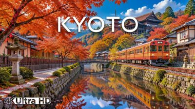 Kyoto Autumn 4K 🍁 Japan Fall Foliage, Beautiful Temples & Stunning Autumn Scenery