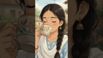 गाँव की प्यारी Morning Routine 🌸 | Peaceful Village Morning | Ghibli Inspired Animation #shorts