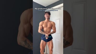 My PRODUCTIVE morning routine as a bodybuilder addicted to gaming 💪🎮