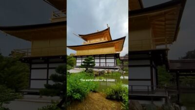 Peaceful walk in Kyoto: Kinkaku-Ji  #kyoto #japan #kinkakuji #travel #travelvlog #temple #peace #zen