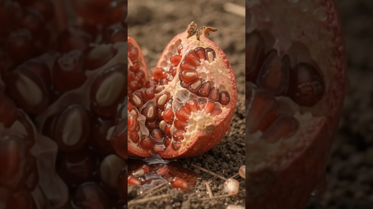 Pomegranate Life Cycle 🍎 From Tiny Seed to Ruby Fruit | Nature Timelapse #Shorts #ASMR