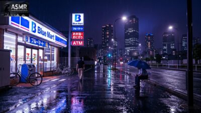 Quiet Tokyo Streets & Gentle Rain | A Relaxing Japan Walk 🌧️