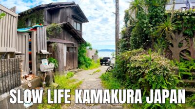 Slow Life in Kamakura, Japan — Enoden, Beach & Back Alleys | 4K Walk