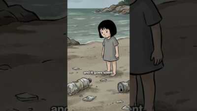 This beach in Japan sings when you walk (Kotohikihama, Kyoto) #Shorts