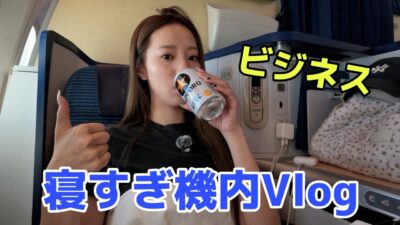 私の機内Vlog(念願)