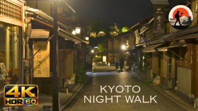 Walking Through Old Kyoto’s Most Peaceful Streets at Night | HDR 4K 60fps