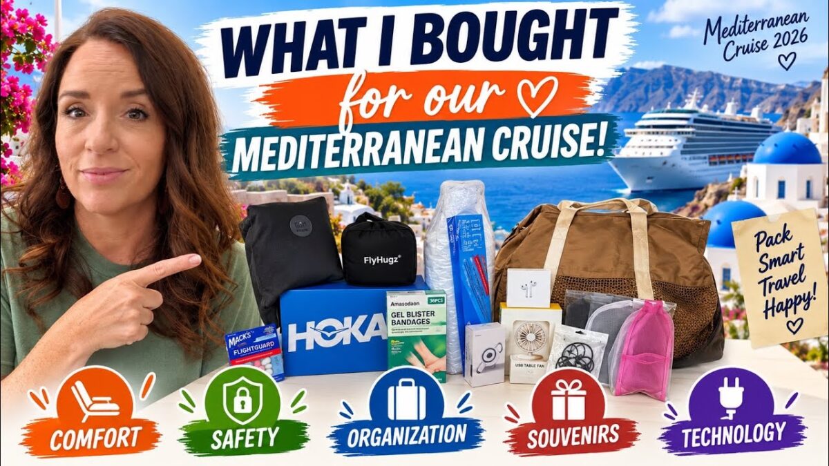 What I Bought for Our Mediterranean Cruise | Travel Essentials I’m Actually Packing