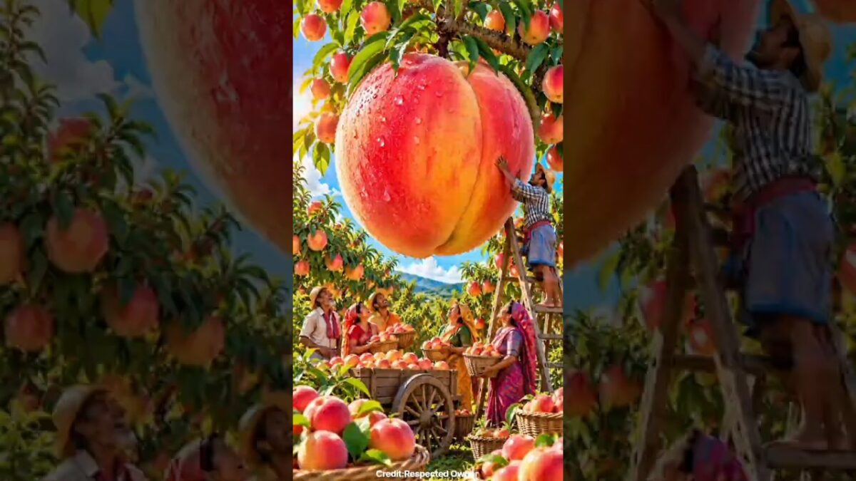 Wonderful fruits that bring relaxation  #satisfying #fruit #nature #asmr #vegetable #farming #1m