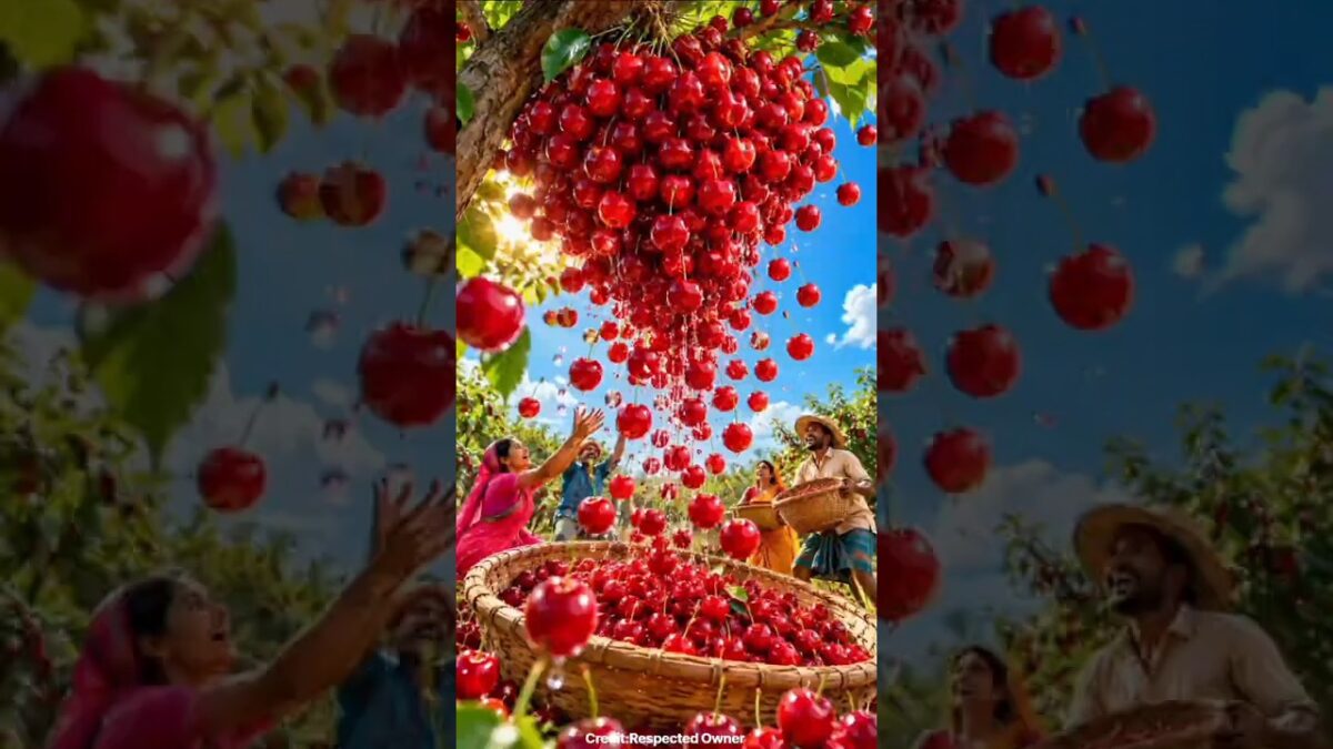 Wonderful fruits that bring relaxation  #satisfying #fruit #nature #asmr #vegetable #farming #1m