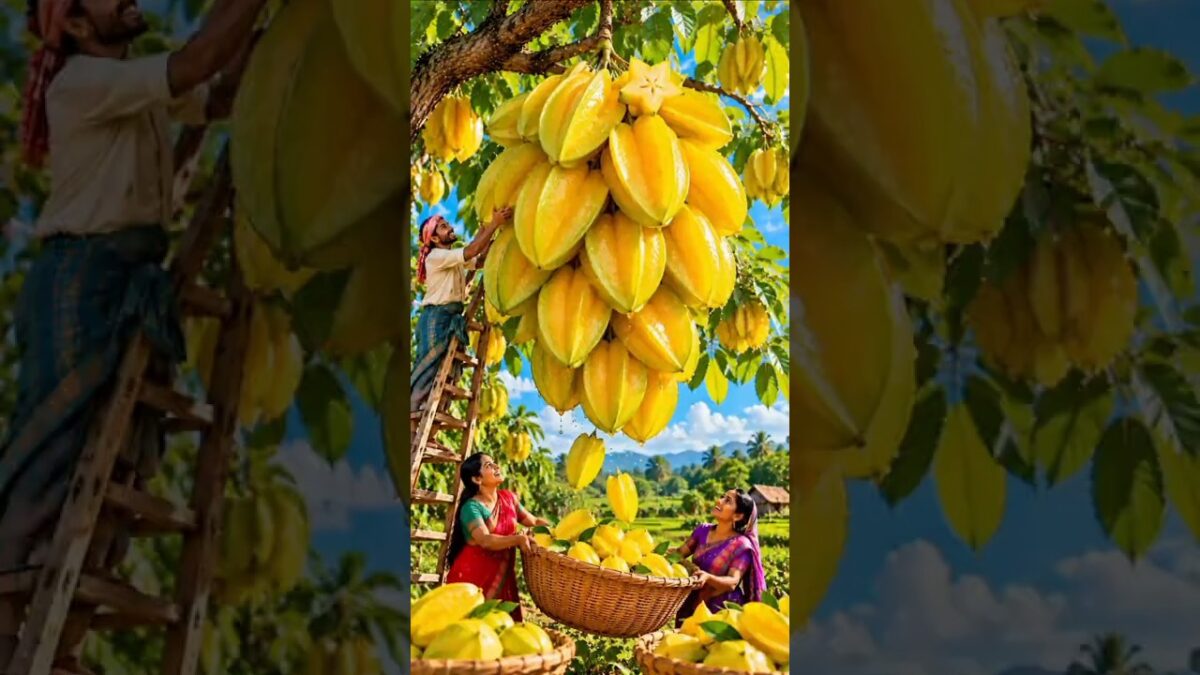 Wonderful fruits that bring relaxation  #satisfying #fruit #nature #asmr #vegetable #farming #1m