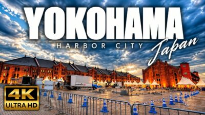 Yokohama 4K Walk — Motomachi to Minato Mirai: Yamashita Park & Red Brick Warehouse | No Talking