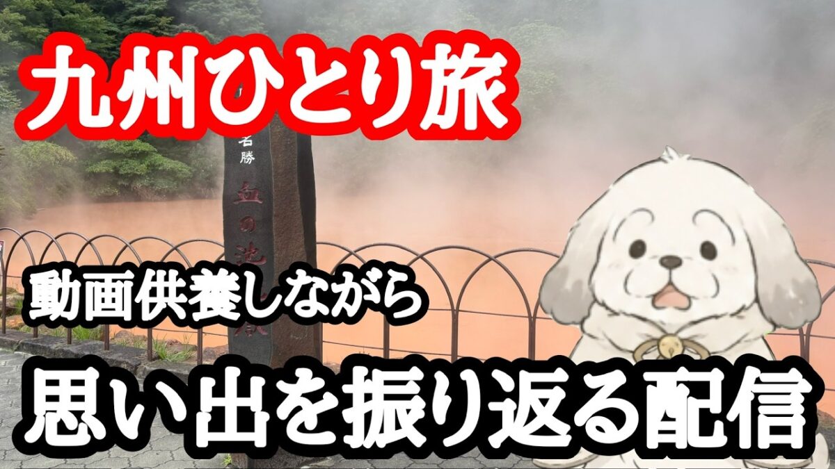 【ひとり旅】動画供養しながらフェリーで九州初上陸した話とかいろいろ雑談