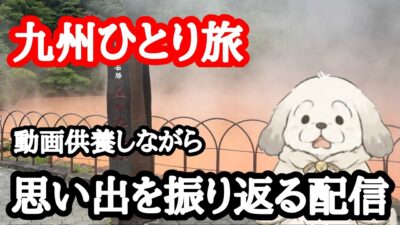 【ひとり旅】動画供養しながらフェリーで九州初上陸した話とかいろいろ雑談