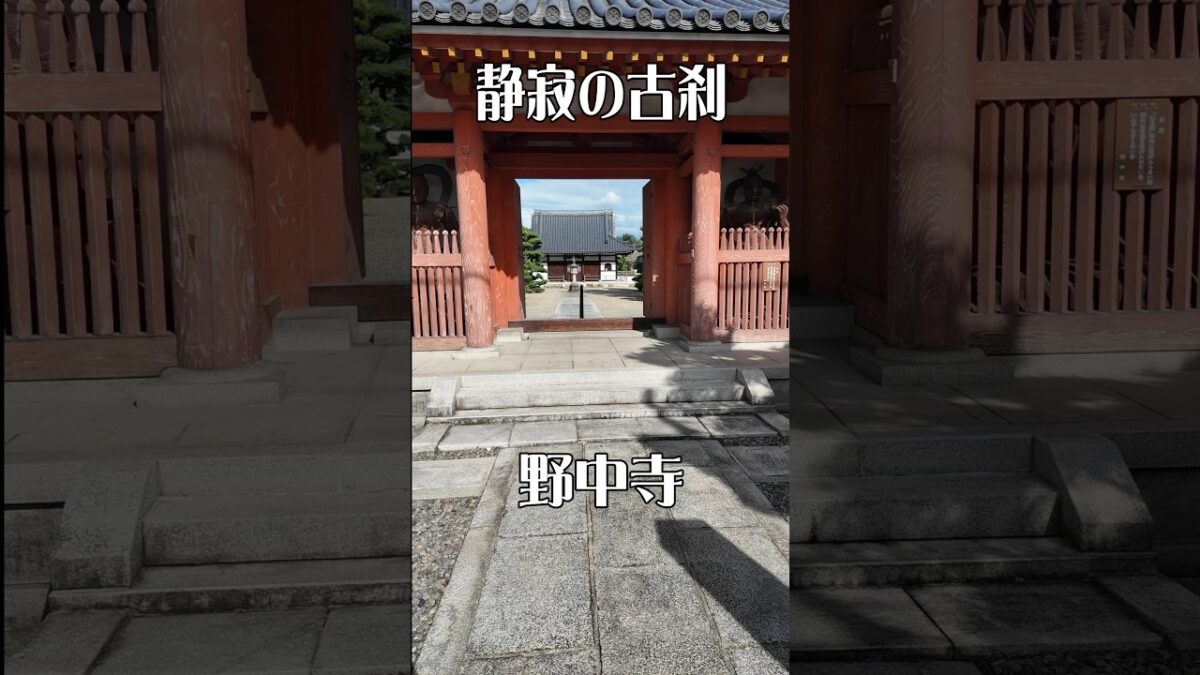【時を超える】野中寺（大阪・羽曳野市）｜静寂に包まれる癒やしの古刹