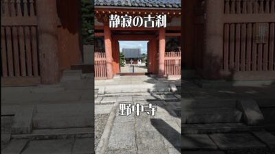 【時を超える】野中寺（大阪・羽曳野市）｜静寂に包まれる癒やしの古刹